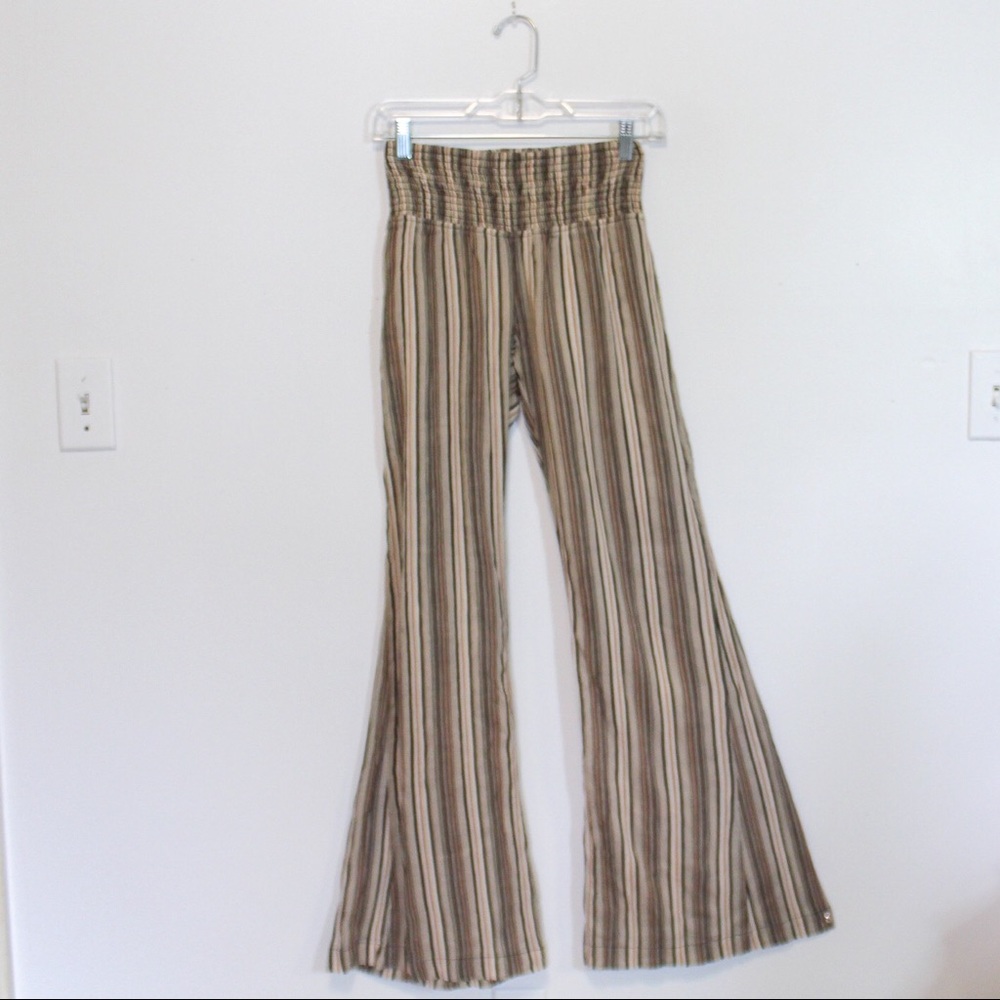 American Rag boho high waisted striped flare pants